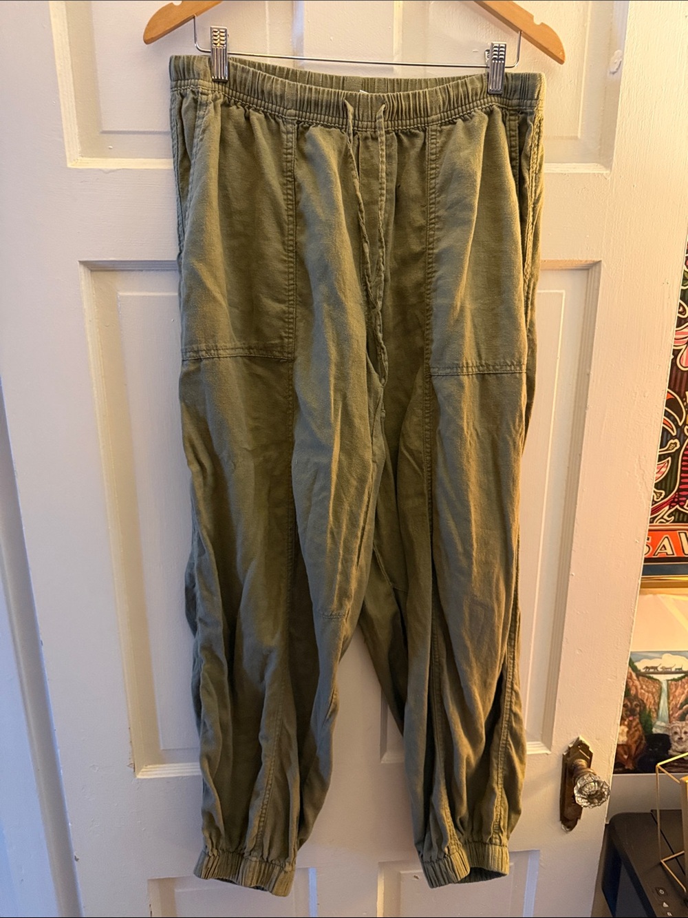 Old Navy Olive Balloon Jogger Pants